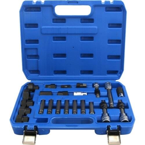 24PCS Disassemble And Install Wrench Pulley Remover For Automotive Generator Belt Disc For V-W Au-di B-M-W Vol-vo Fo-rd Ben-z