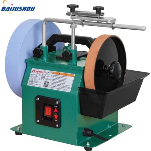 H8101 10 Inch Positive and Negative White Fused Alumina Sharpener low Speed Grinder Polishing Machine Desktop Grinding Machine