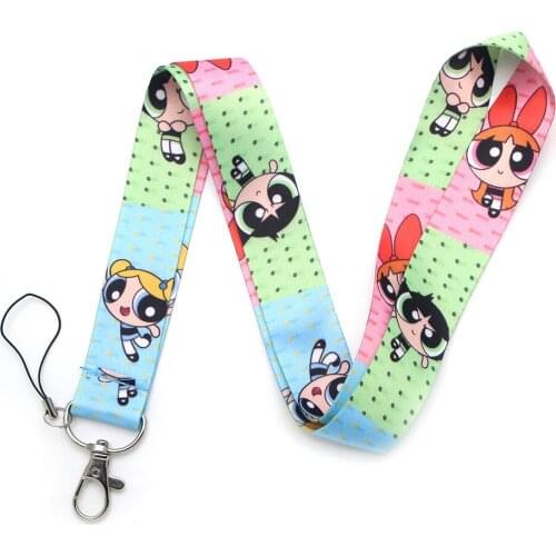 Cartoon mobile phone lanyard, keychain sling, document neck strap, camera lanyard