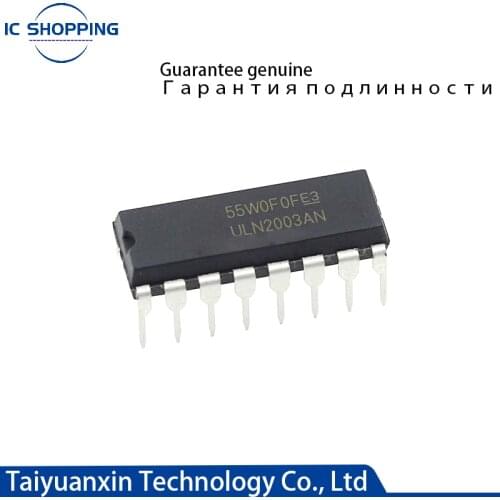 10PCS Original Genuine Straight Plug ULN2003AN ULN2003 Darlington Transistor Array 7NPN DIP-16 7-way Inverter Circuit
