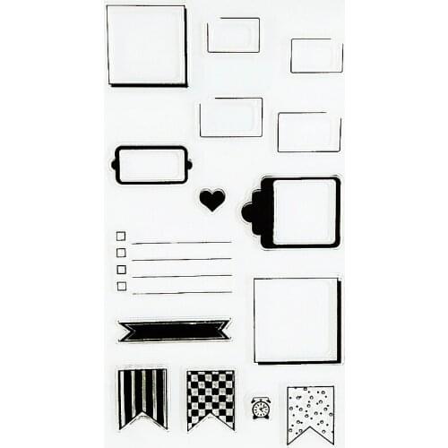 YLCS235 Speech Bubble Silicone Clear Stamps For Scrapbook DIY Album Paper Card Decoration Embossing Folder Rubber Stamp 11*20cm