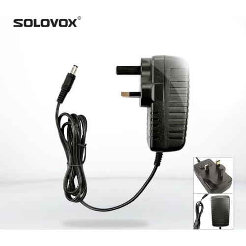 SOLOVOX 12V/1.5A British Standard Power Adapter for SOLOVOX OPENBOX V8S V9S V6 F5S Set-top Box Original Power
