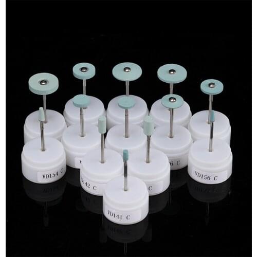 Dental Laboratory Diamond Rubber Polisher Removing Finishing Zirconia No Need Water Cooling Generate Little Heat