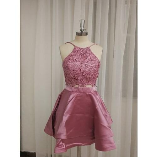 Tulsizjy Sexy Backless Mini Dress Two-piece Prom Party Gowns