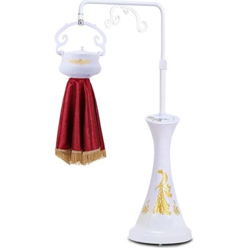 Smart remote control back massager thermal microcirculation relaxation treatments smokeless moxibustion fumigation apparatus