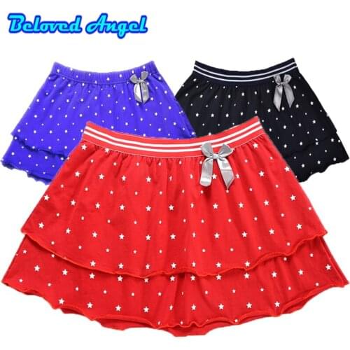Lovely Print Princess Summer Style Fashion Skirt Girls Tutu Skirt Teenage Kids Children Clothes Costume Dance Party Skirts