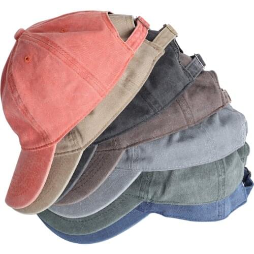 Ladies Hat Park Outdoor Popular Unisex Dad Cap Womens Mens Baseball Cap Outdoor Summer Solid Color Washed Retro Distressed Hat