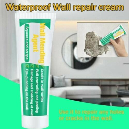 1pc 100ml Valid Mouldproof Wall Mending Agent Wall Quick-drying Repair Wall Patch Nail Restore Crack Origina Cream Repair K1J9