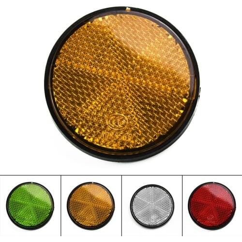 1pcs Bicycle Round Reflector 56mm Bike Reflective Tackle Night Safety Cycling Accessories For Motorcycles, Electro-mobile