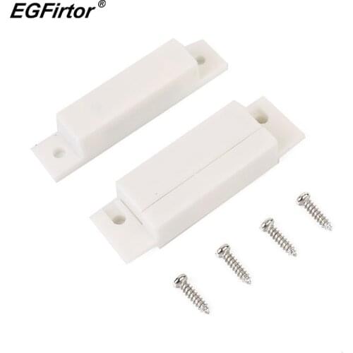 10Pairs Wired Door Window Alarm Sensor Magnetic Sensor Switch Door Contact Sensor For Burglar Alarm System Detector