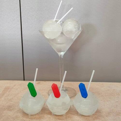 4PCS/SET Big Size 5cm Ball Ice Molds Home Bar Party Cocktail Use Sphere Round Ball Ice Cube Makers Kitchen DIY Ice Cream Moulds