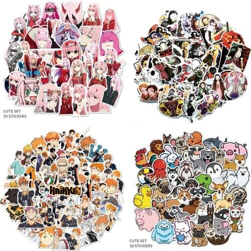 50pcs/set FNAF stickers Freddy Fazbear Bear Five Nights at Freddys stickers waterproof removable suitcase guitar cup decor