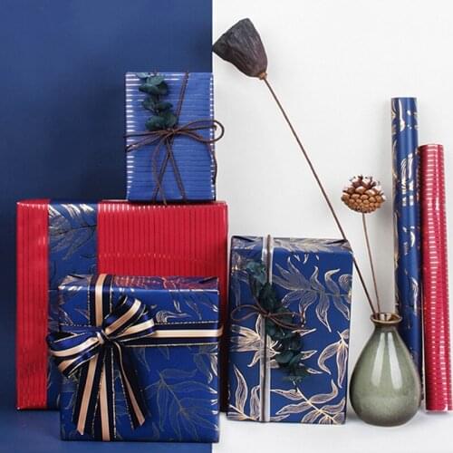6PCS Bronzing Wrapping Paper Superior Quality Diy Gift Box Gift Wrapping Paper Mothers Day Gift Paper Paper Crafting Supplies