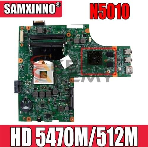 Akemy For DELL Inspiron N5010 Laptop Motherboard CN-0VX53T VX53T 48.4HH01.011 HM57 HD 5470M/512M Laptop Motherboard