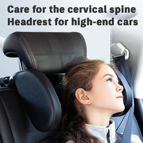 Car Neck Headrest Pillow Cushion Seat Support Head Restraint Seat Pillow Headrest Neck Travel Sleeping Cushion For Kids Adults