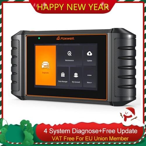FOXWELL NT706 OBD2 Auto Code Reader 4 System Scanner Engine ABS SRS Transmission OBDII Diagnostic Tool Lifetime Free Update