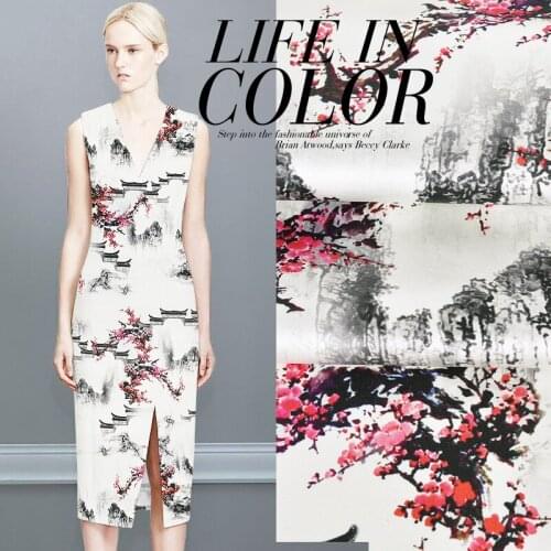 CNUM SP840 Pure Silk/ The House /Silk Fabric 93%Silk 7%Spandex Elastic/ Width 1.27yd Thickness 19mm/ Unit:Meter