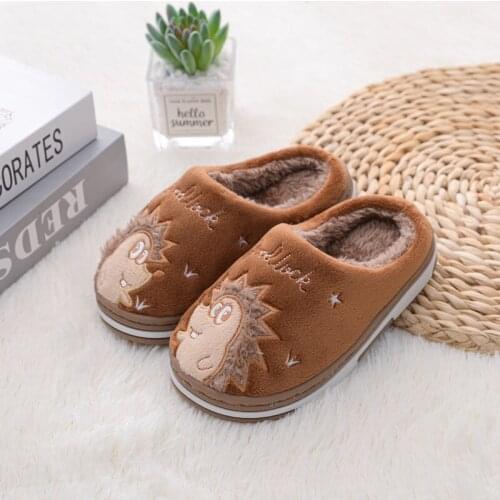 2020 autumn/winter kids slippers for girls home shoes warm cotton slippers children boys indoor non-slip plush slippers cute