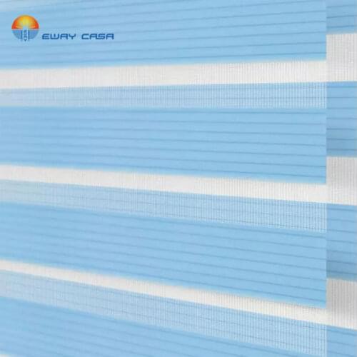 EWAY CASA Customized Zebra Blinds Polyester Striped Zebra Shades Yellow Window Zebra Roller Blinds No.ZB_S68