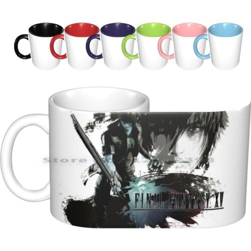 Final Fantasy 15 Noctis Ceramic Mugs Coffee Cups Milk Tea Mug Anime Final Fantasy 15 Xv Noctis Game Games Gaming Geek Ffxv