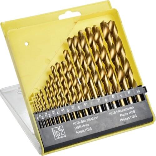 19 Piece HSS Cobalt Alloy Drill Bit Set 1mm-10mm Quality German Tools