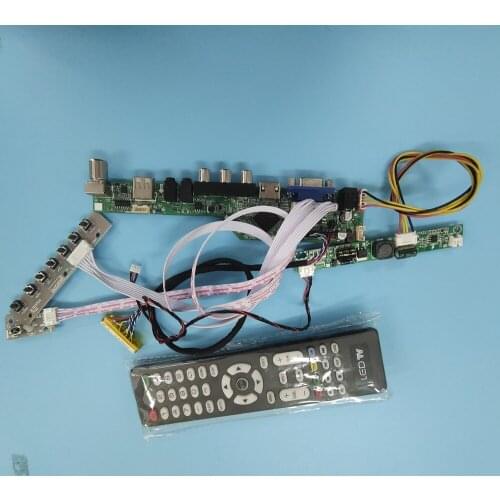 Kit for LP133WX2-TLG6 DIY CVBS LED LVDS Controller board 1280X800 VGA HDMI 13.3" USB TV AV LCD 30pin Screen Panel