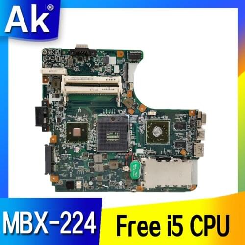 For Sony Vaio VPCEB series laptop motherboard HM55 DDR3 HD4500 Graphics A1794336A MBX-224 M961 1P-0106J01-8011 Free i5 CPU