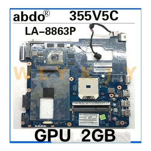 QMLE4 LA-8863P BA59-03401A BA59-03402A BA59-03567A For Samsung 355V5C NP355V5C Notebook Motherboard HD7600 DDR3 100% Test Work