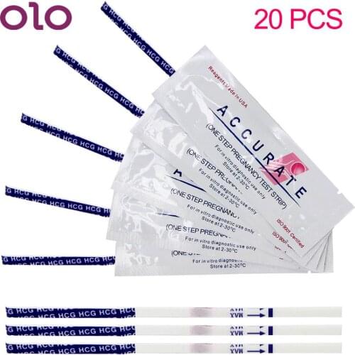 20Pcs Pregnancy Predictor Test Strip Quick Reliable HCG Pregnant Stick First Response Over 99% Accuracy Pregnancy Test Lot