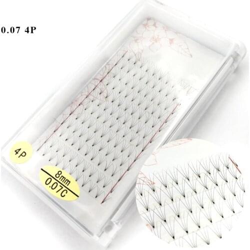 High Quality 4P 8-15mm Length Faux Mink Eyelashes Individual Eyelash Lashes Soft Eyelash Extension False Eyelash