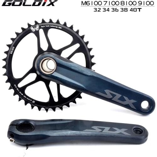 GOLDIX crankset suitable for ShimanoDeore XT M7100 M8100 M9100 SHIMANO12S crankset mountain bike wide and narrow bicycle crankse