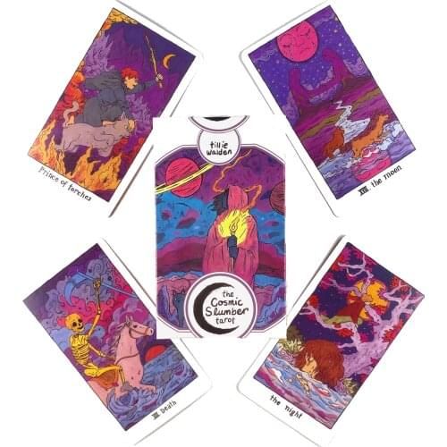 The Cosmic Slumber Tarot Deck Leisure Party Table Game High Quality Fortune-telling Prophecy Oracle Cards With Guide Book