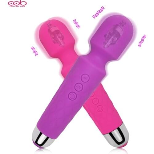 Clitoris G Spot Vibrator AV Stick Powerful USB Charge Dildos Wand For Women Vibration Stimulator Massager Sex Toys For Adults