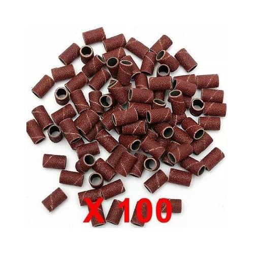 100 PCs sanding bands pack reconstruction Bur grit nail et 99 S0310 sent from Italy