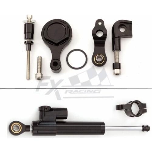 CNC Aluminum Motorcycle Steering Damper Stabilizer Mount Kit Bracket Support For Yamaha YZF R6 YZFR6 2006 - 2015 2007 2008