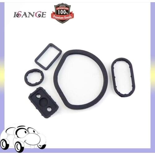 ISANCE Engine Oil Filter Housing Cooler / Timing Gasket Seal Ring Set For Mercedes-Benz A1121840361 A1121840261 A1121840280