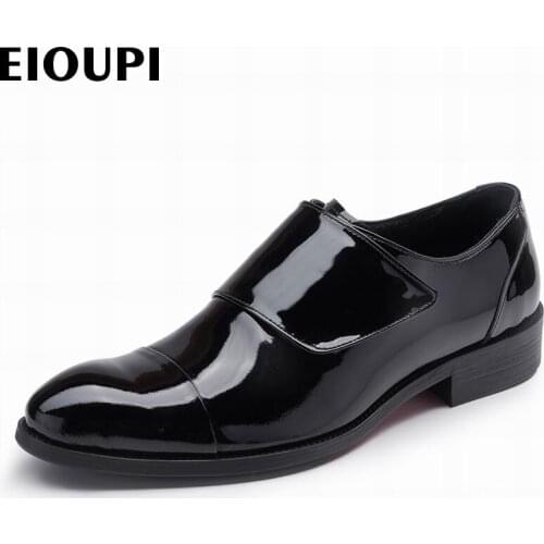 Eioupi Men's Patent Leather Shoes