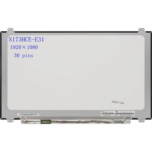 For MSI GT72 GT73 laptop screen B173HAN01.0 LP173WF4 SPF6 LTN173HL01-401 N173HCE-E31 FHD l1920*1080