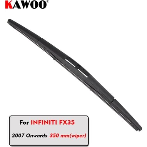 KAWOO Car Rear Wiper Blade Blades Back Window Wipers Arm For Infiniti FX35 Hatchback (2007-) 350mm Car Accessories Styling