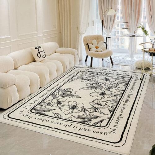 INS Carpet for Living Room Decor Plush Lounge Rugs Non-slip Bedside Rug Sofa Coffee Table Mats Large Carpets Kid Room Floor Mat