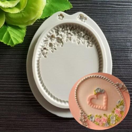 Beauty Frame Silicone Molds Chocolate Mold DIY Handmade Cake Chocolate Making Tool Cake Decorating Tools Molds