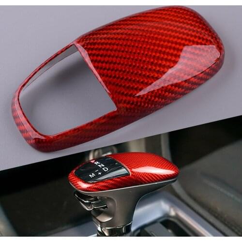 Red Car Gear Shift Knob Trim Cover Cap Fit for Dodge Challenger Charger 2015 2016 2017 2018 2019 2020