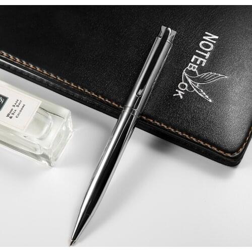 Metal rotating electroplated ballpoint pen business advertising gift pen