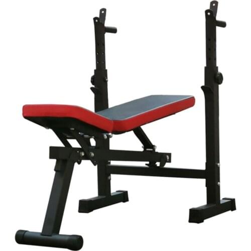 Multifunctional weightlifting bed bench press frame home fitness equipment bench press frame folding barbell frame bracket