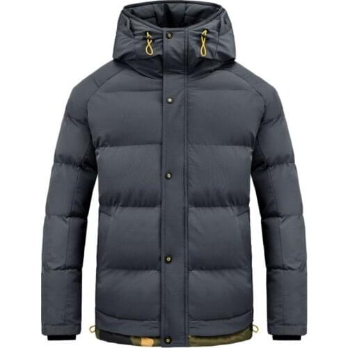 Fashion Mens Jacket Winter Thick Hooded Coat Mens Windproof Outdoor Clothes Men Parker Coats