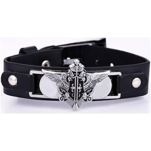 MOSU Free shipping Cosplay Black Butler black bracelets fashion anime Punk bracelets fashion gifts