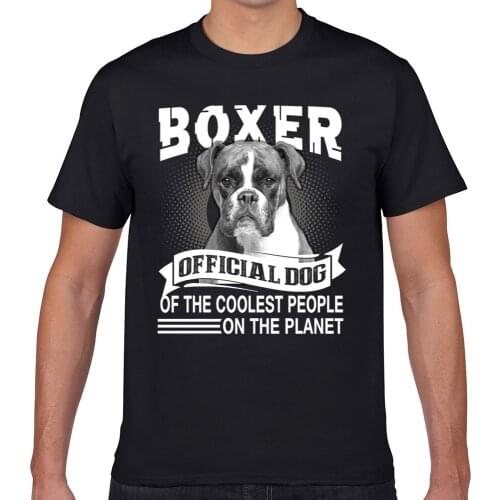 Tops T Shirt Men boxer dog boxer dog official dog Funny Harajuku Geek Print Male Tshirt XXXL
