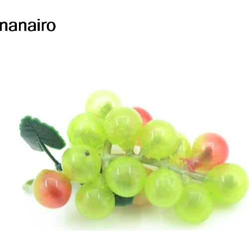 Cheap 3pcs / 7cm artificial plastic simulation fruit grape wedding decoration home kitchen Christmas gift clip accessories