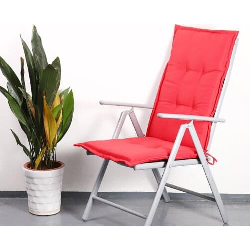 Non-slip High Back Chair Cushion Waterproof Seat Cushions Sun Protection Outdoor Garden Chair Cushions Thicken Lounger Long Mat