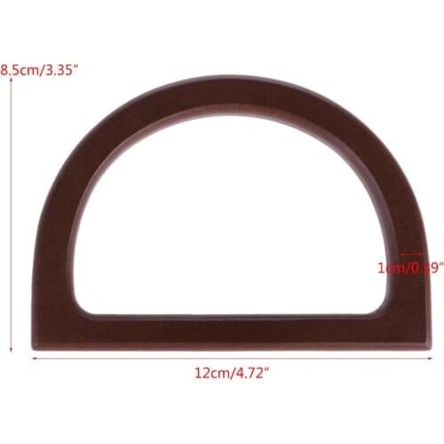 2021 New Wooden Handle Replacement DIY Handbag Purse Frame Bag Accessories